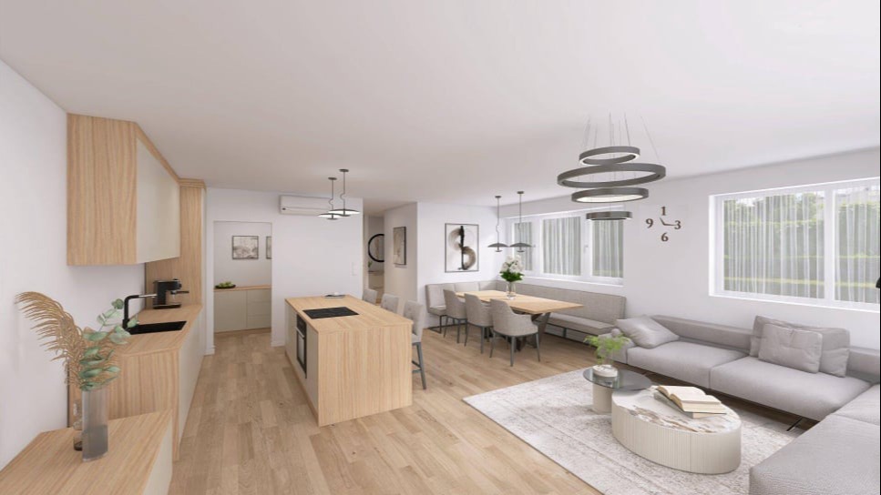 Wohnzimmer nach Süden - Sonne auch im Winter!